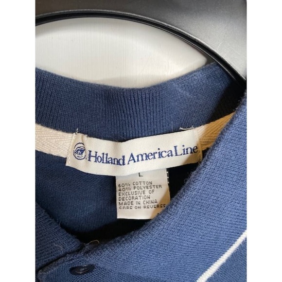 Holland America Line Navy Polo Shirt Size Large - Picture 3 of 4